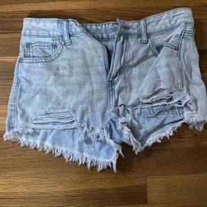 aeropostale ripped jean shorts